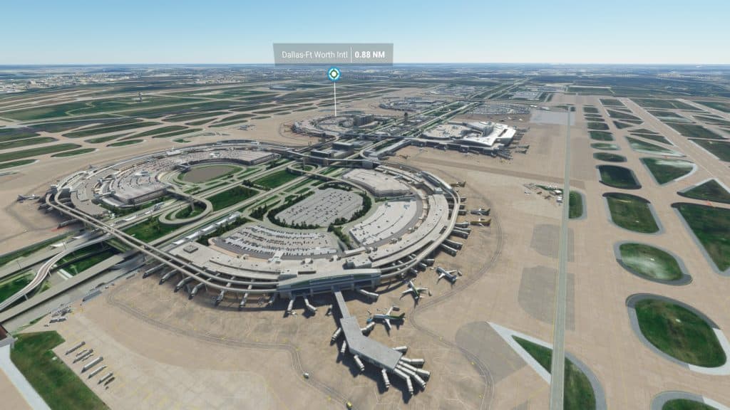ダラス・フォートワース国際空港(テキサス州)。