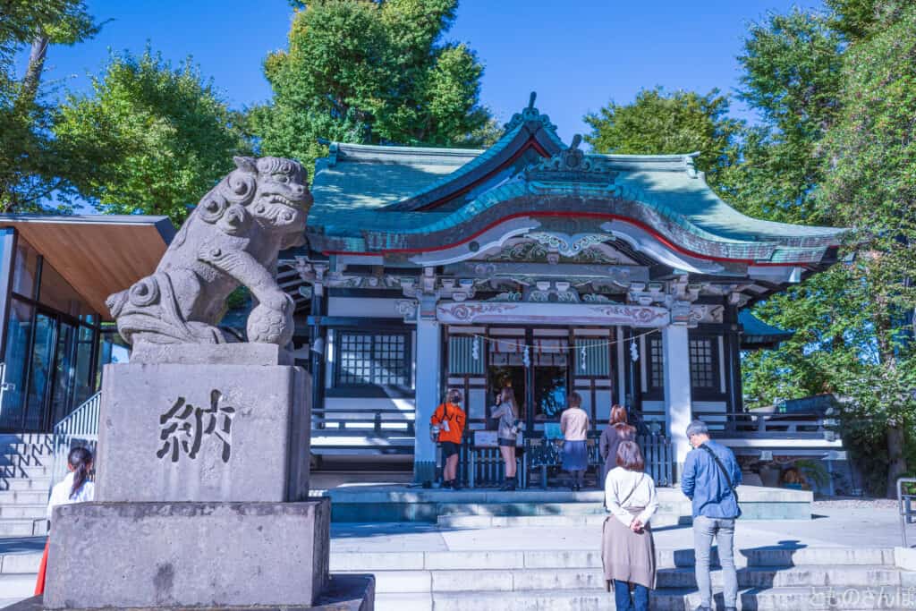 亀有香取神社の本殿。